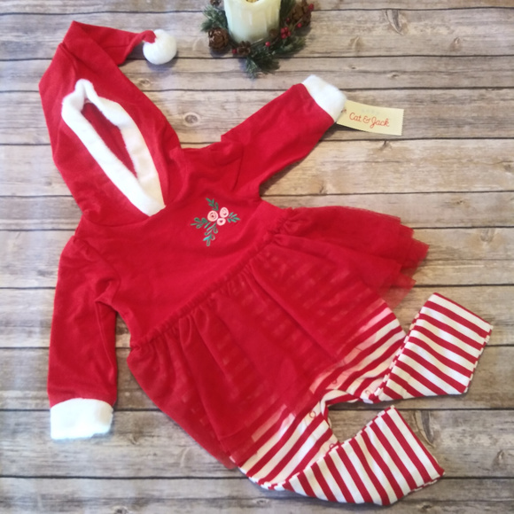 Cat & Jack Other - 💙NWT Cat & Jack  Girls Christmas one-piece outfit